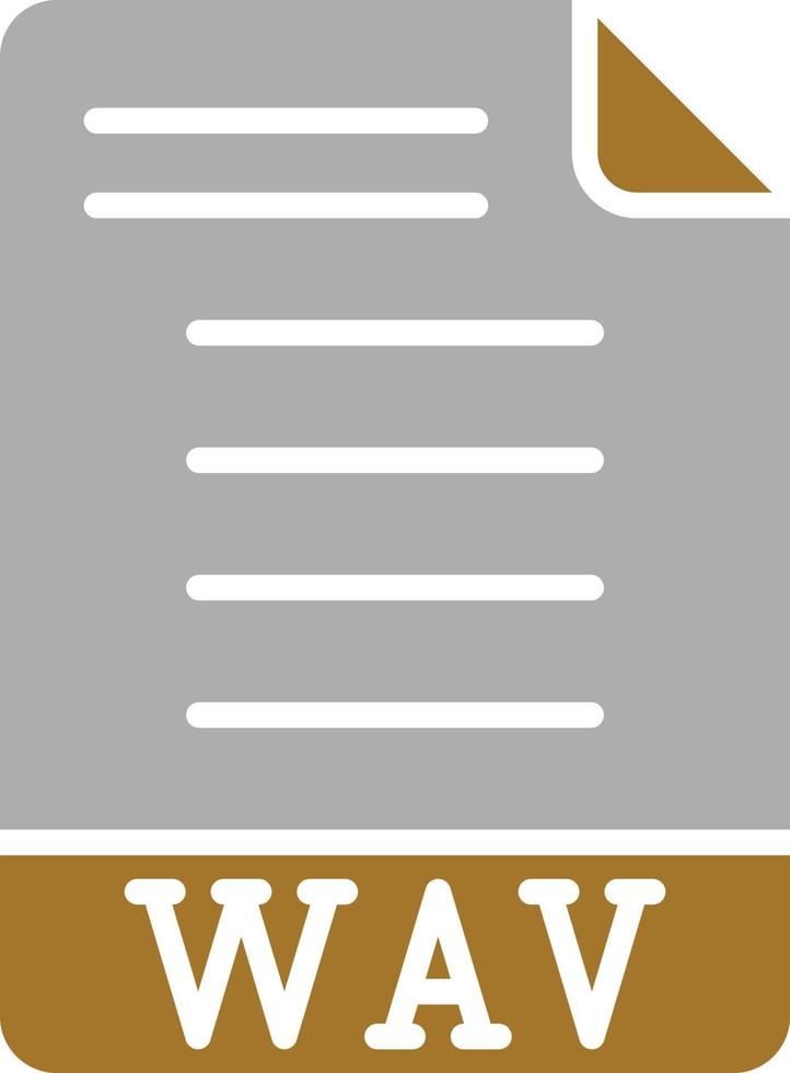 WAV Icon Style vector