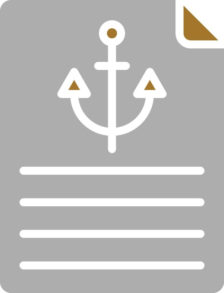 Anchor Text Icon Style vector