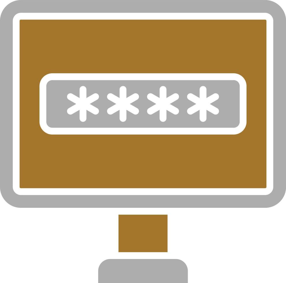 Password Icon Style vector