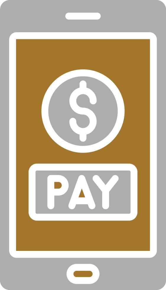Pay Online Icon Style vector