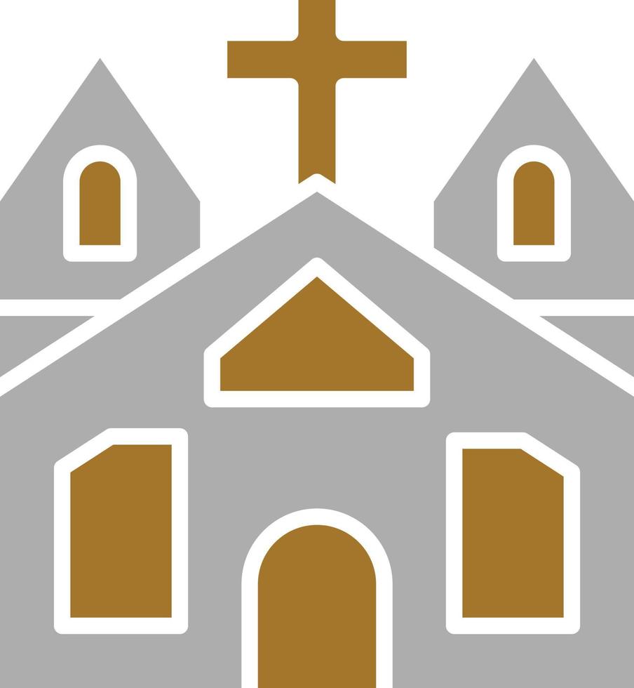 estilo de icono de iglesia vector