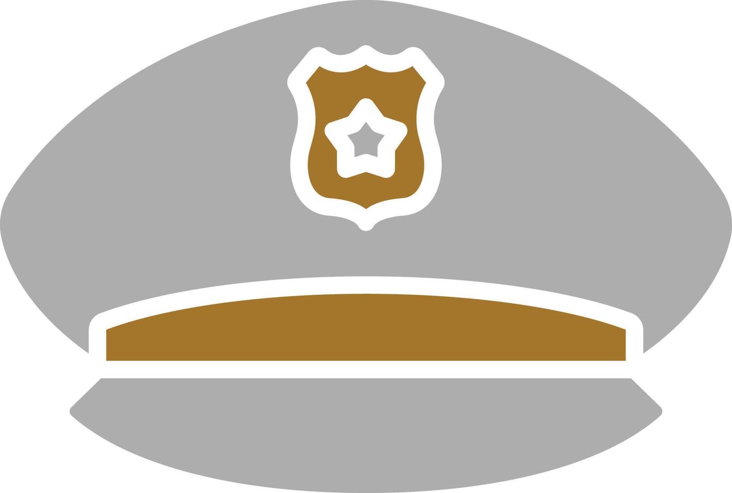 Police Hat Icon Style vector