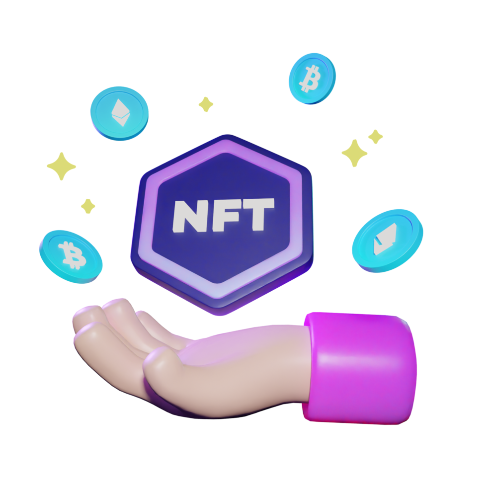 3d sammeln nft png illustration