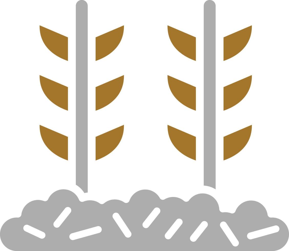 Wheat Plantation Icon Style vector