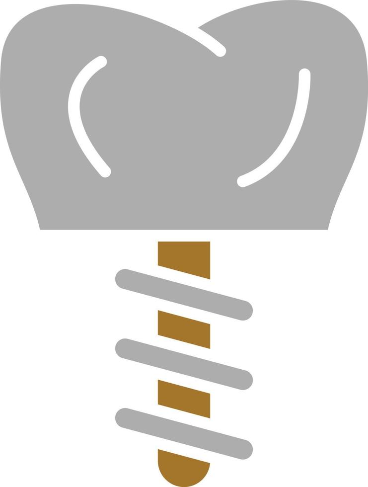 Dental Implant Icon Style vector