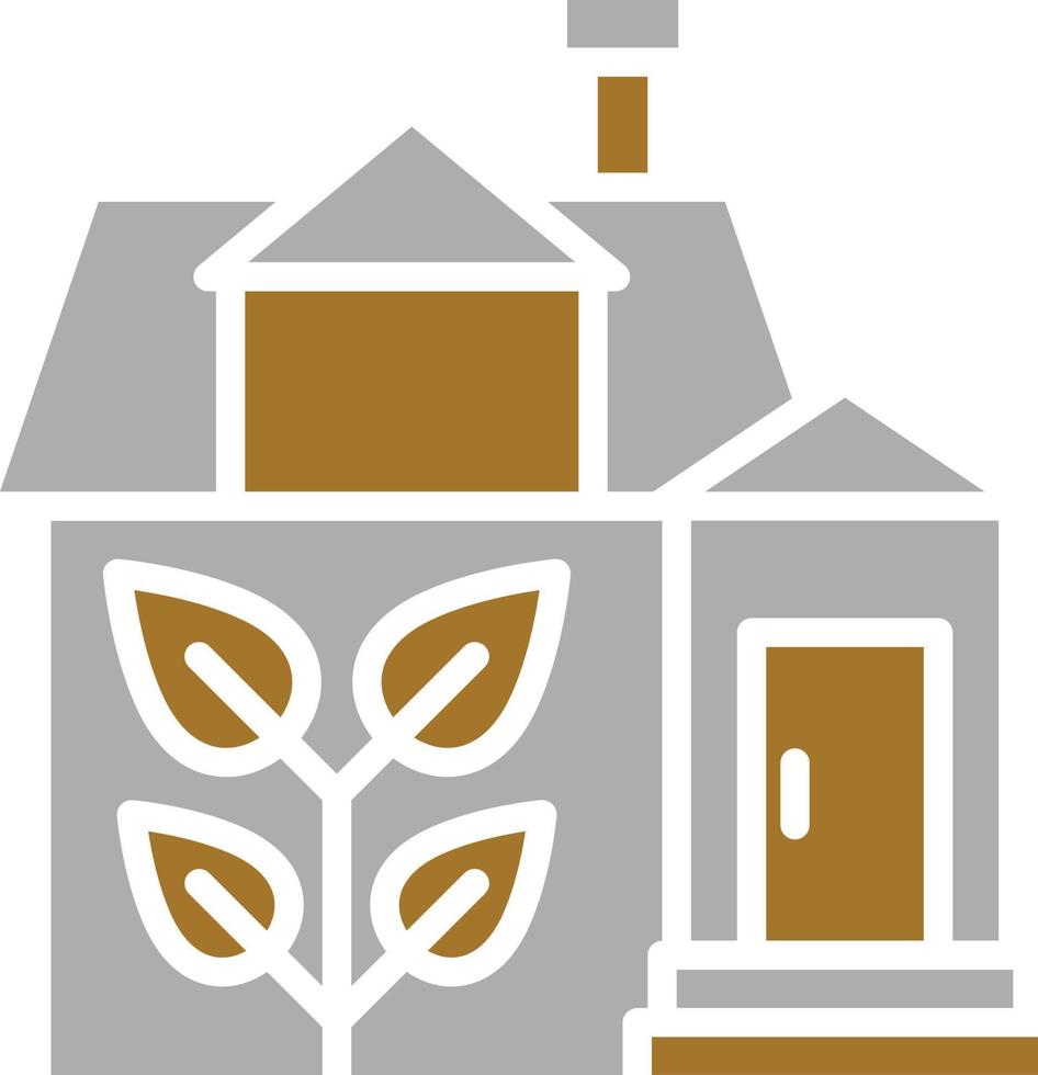 Eco House Icon Style vector