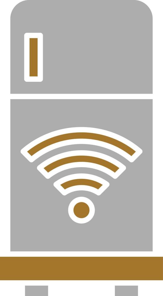 Smart Fridge Icon Style vector