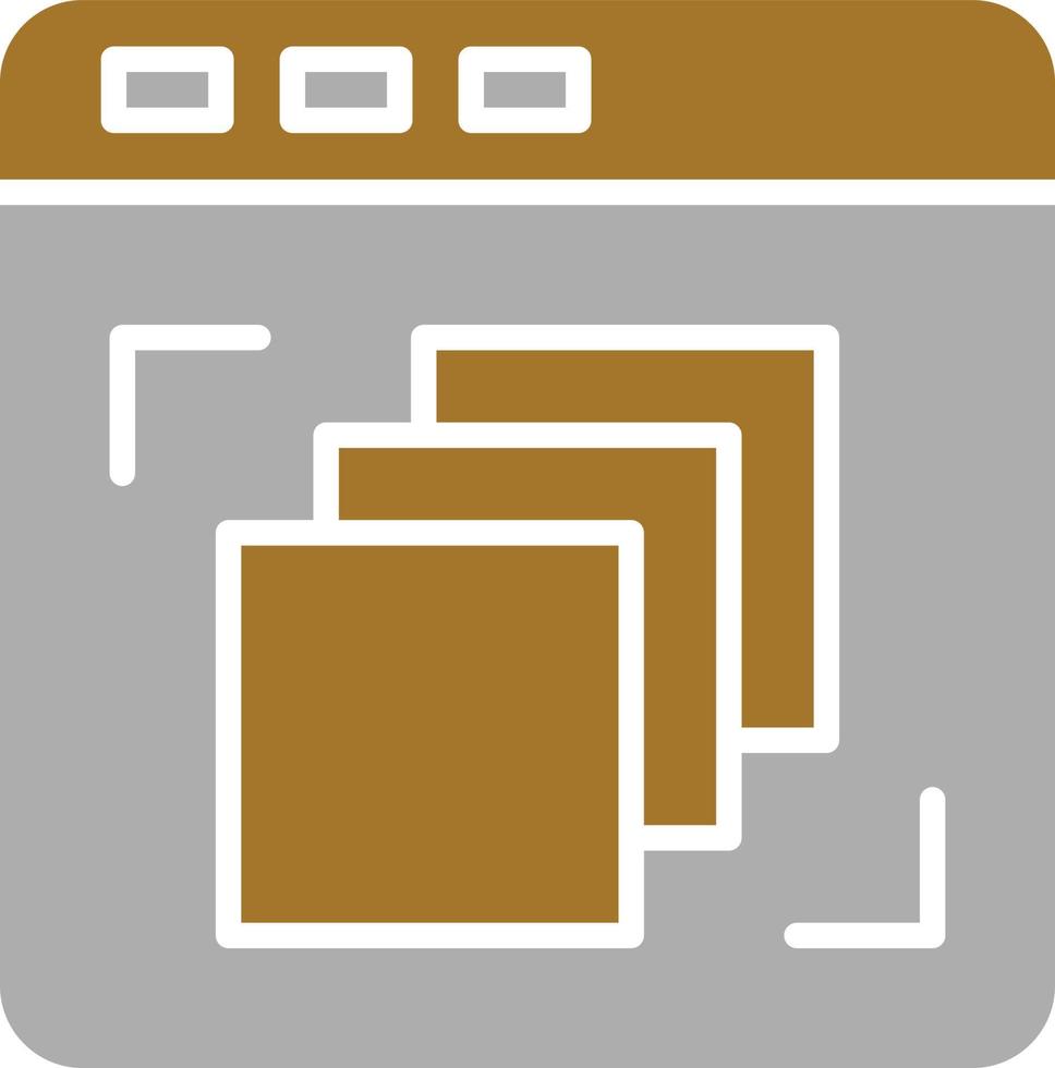 Depth Perception Icon Style vector