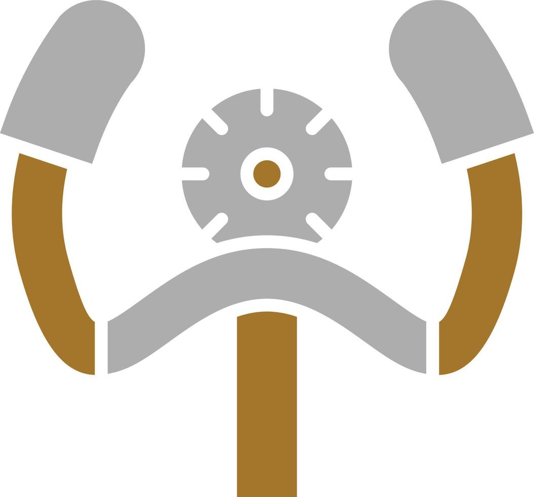 Aeroplane Steering Wheel Icon Style vector