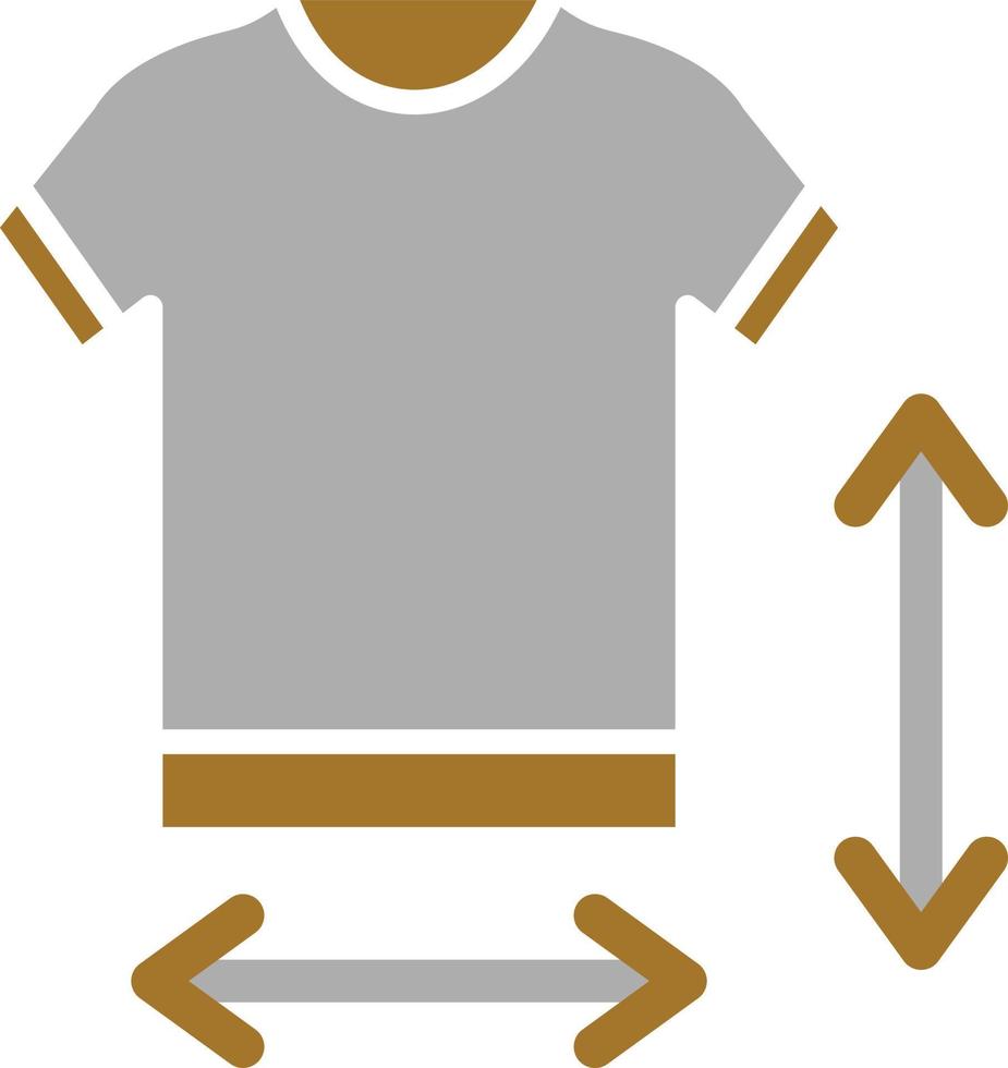 Clothes Measurement Icon Style vector