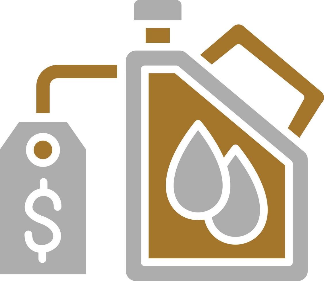 Oil Price Icon Style vector