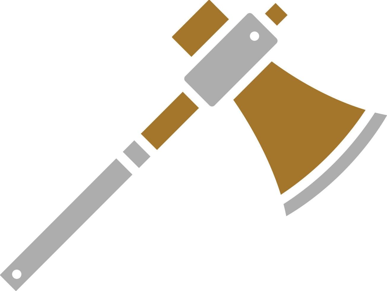 Wood Axe Icon Style vector