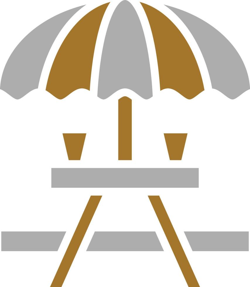 Picnic Table Icon Style vector