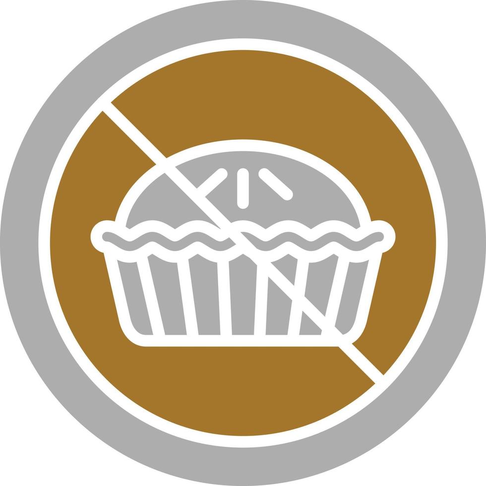 No Sweet Icon Style vector