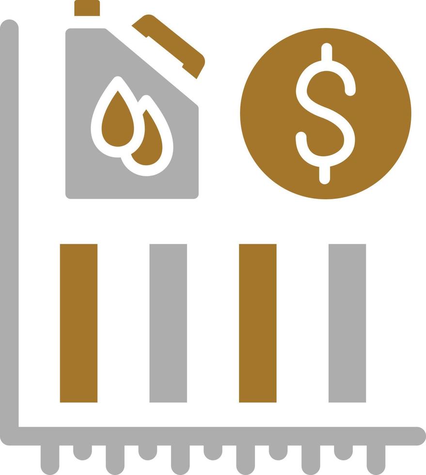 Oil Stock Market Icon Style vector