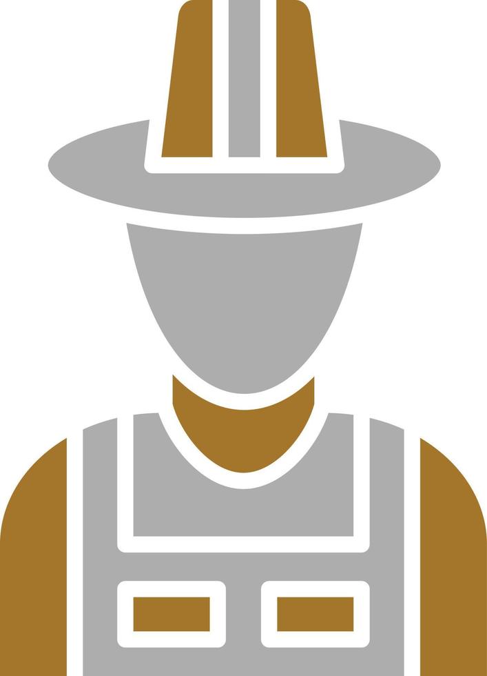 Male Farmer Icon Style vector