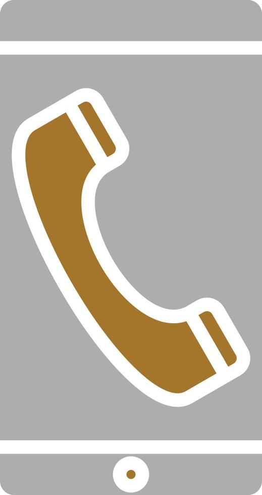 Mobile Call Icon Style vector