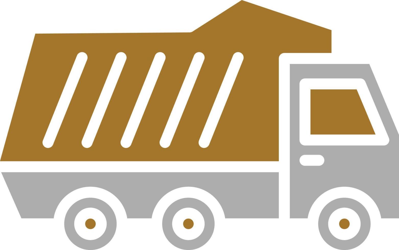 Dump Truck Icon Style vector