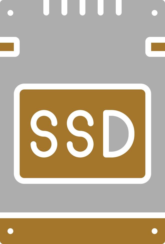 SSD Card Icon Style vector