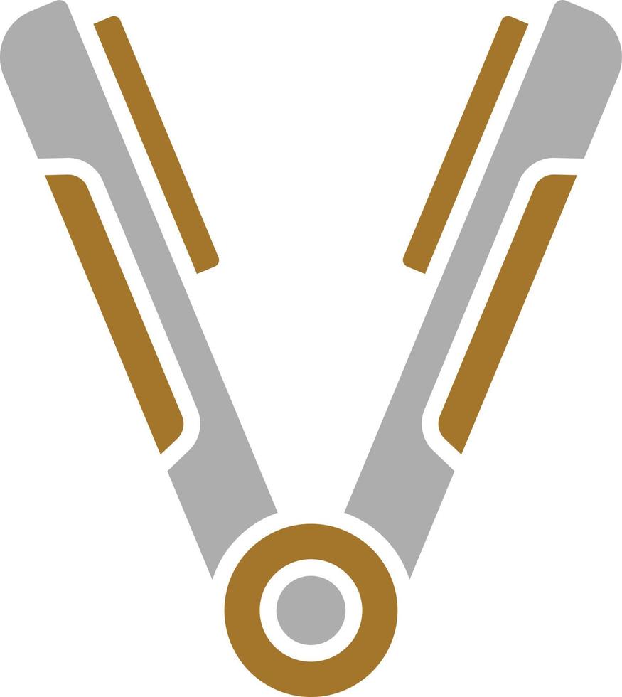 Hair Iron Icon Style vector