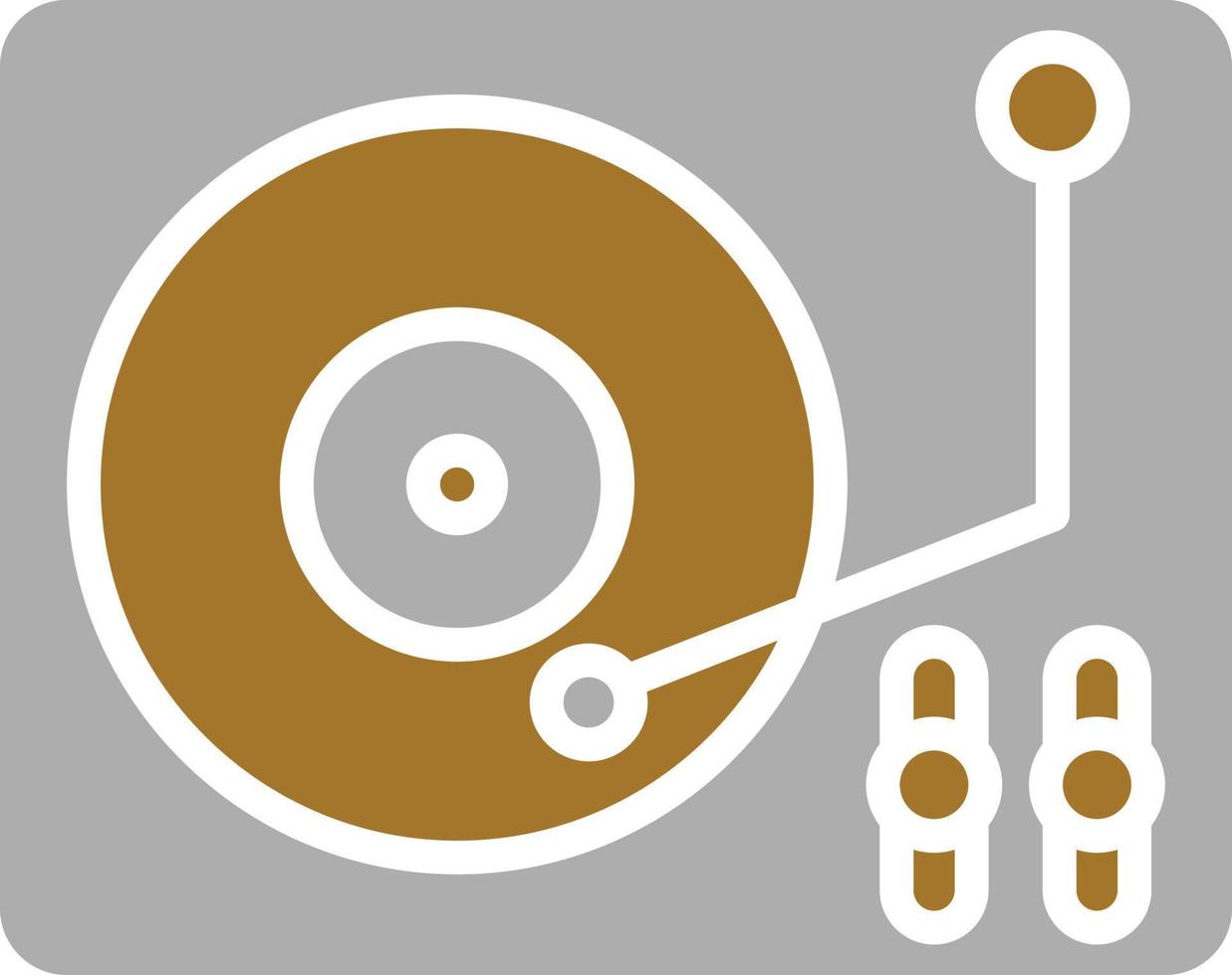 estilo de icono de reproductor de vinilo vector