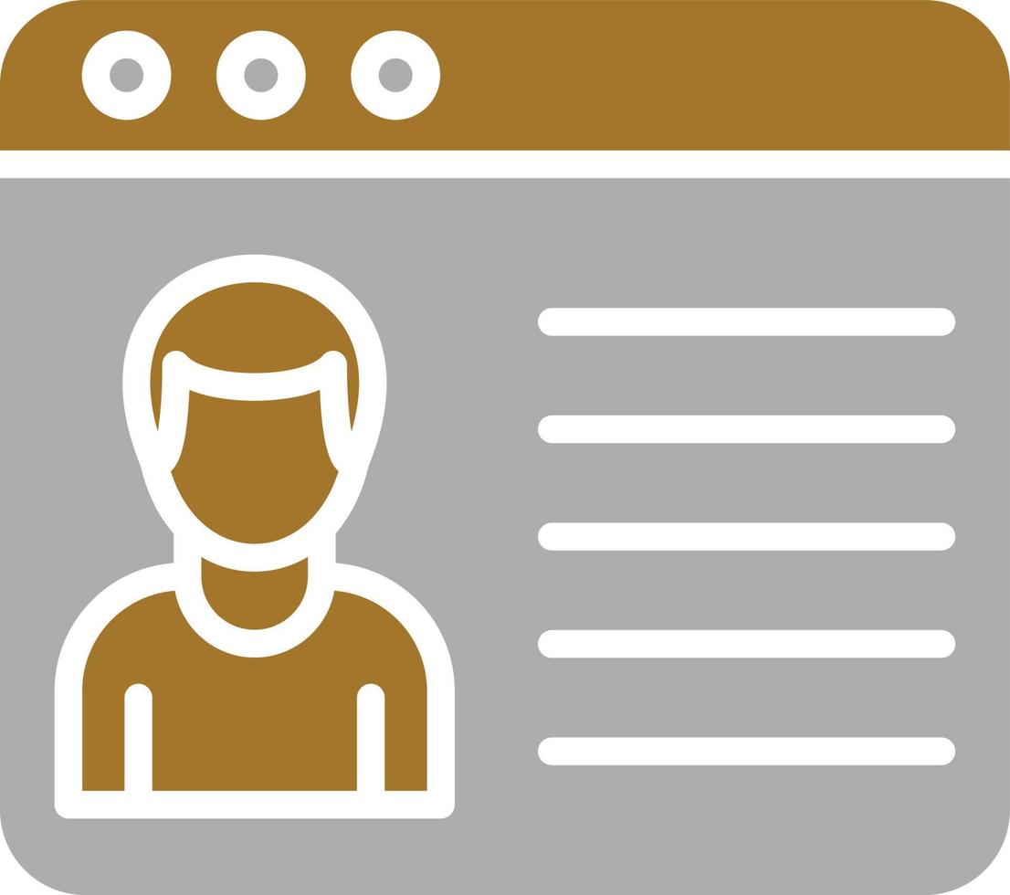Profile Icon Style vector