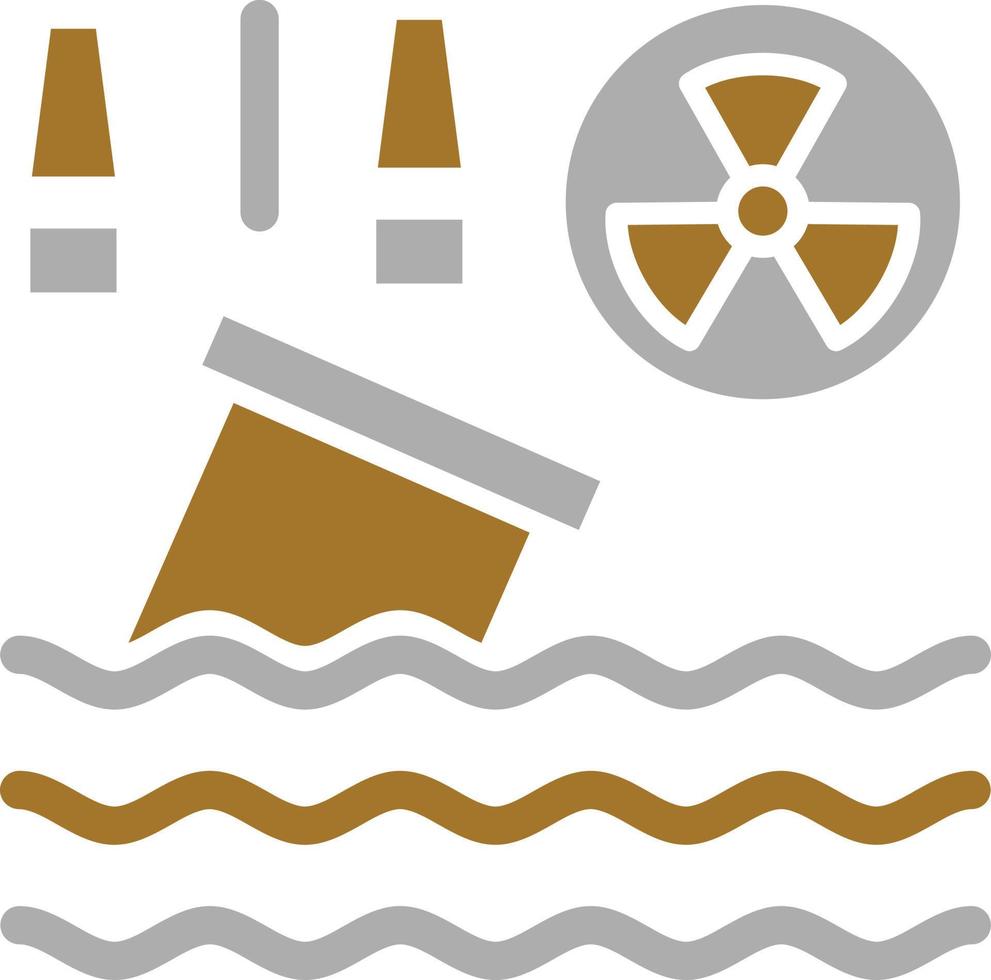 Water Pollution Icon Style vector