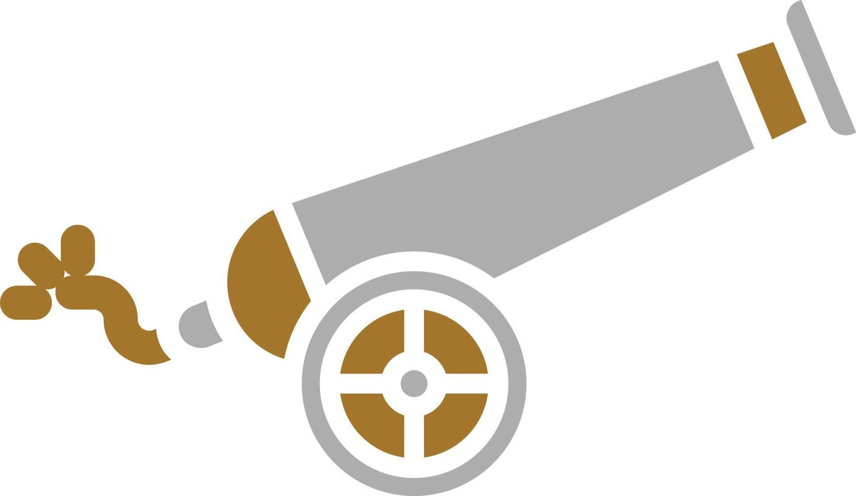 Pirate Cannon Icon Style vector