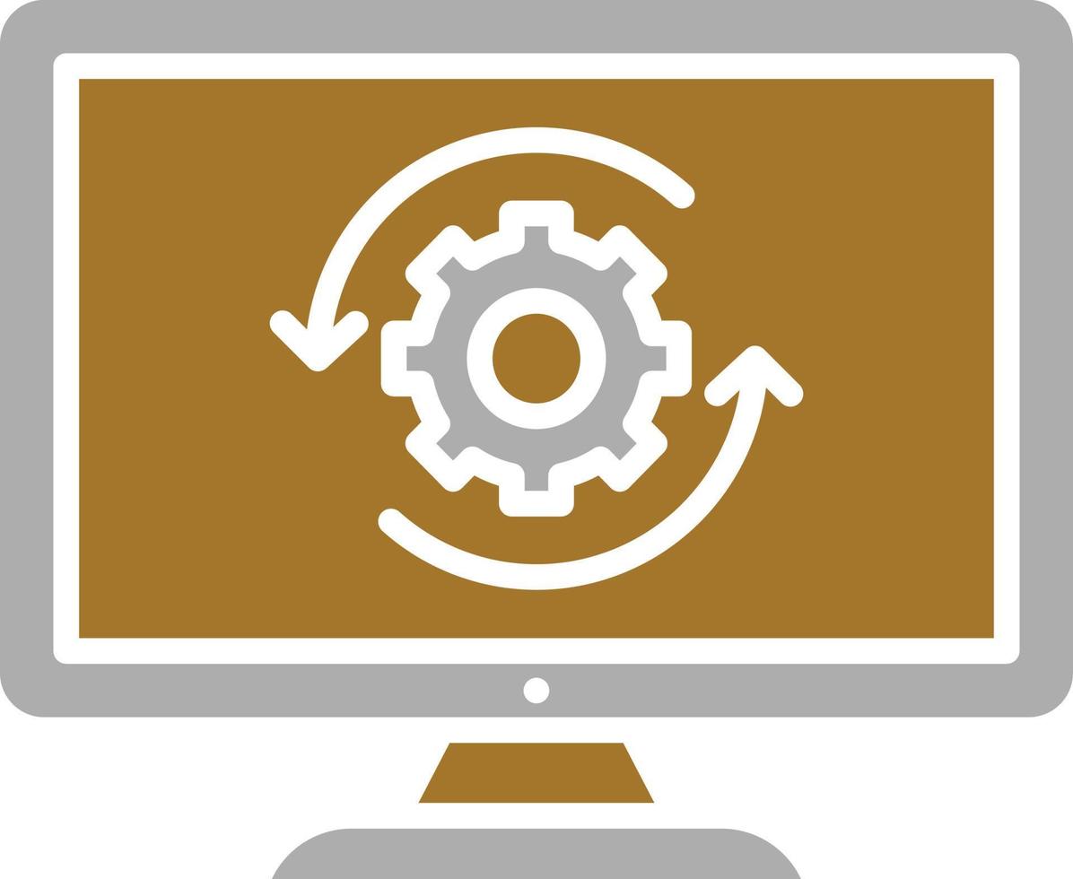 Upgrade Desktop Icon Style vector