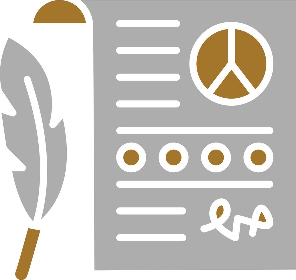 Peace Treaty Icon Style vector