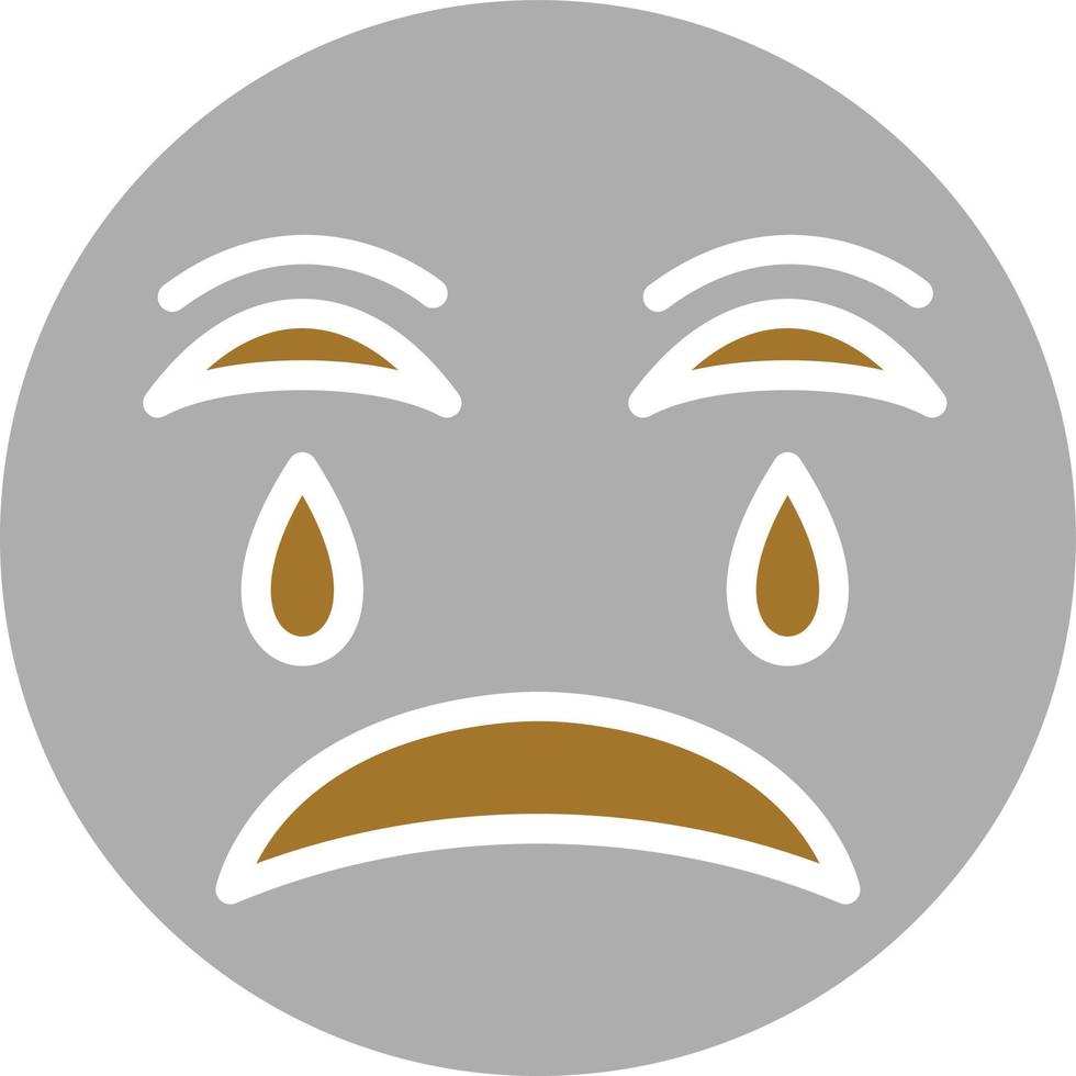 Crying Icon Style vector