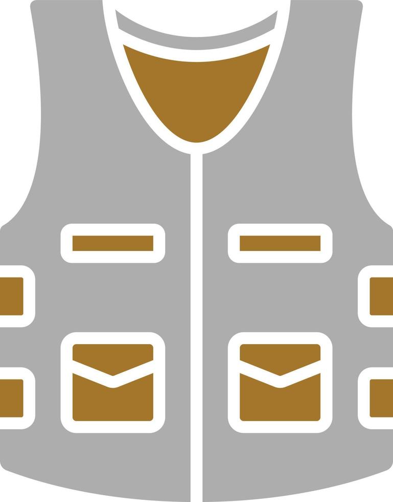 Fishing Vest Icon Style vector