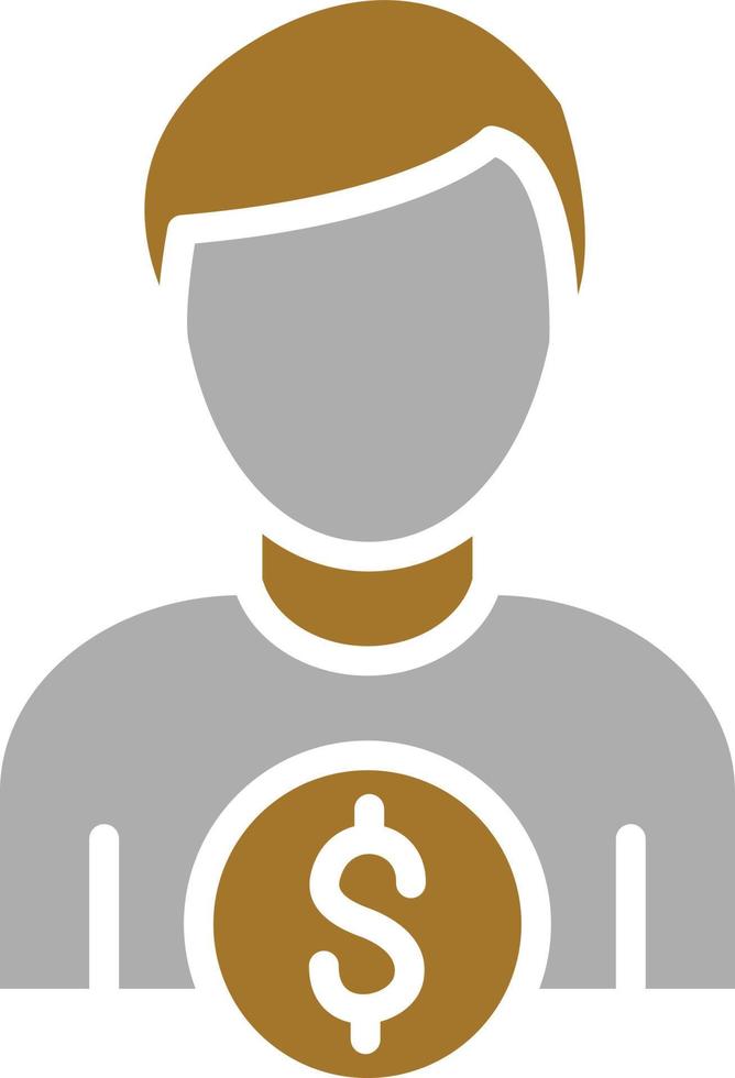 Accountant Icon Style vector