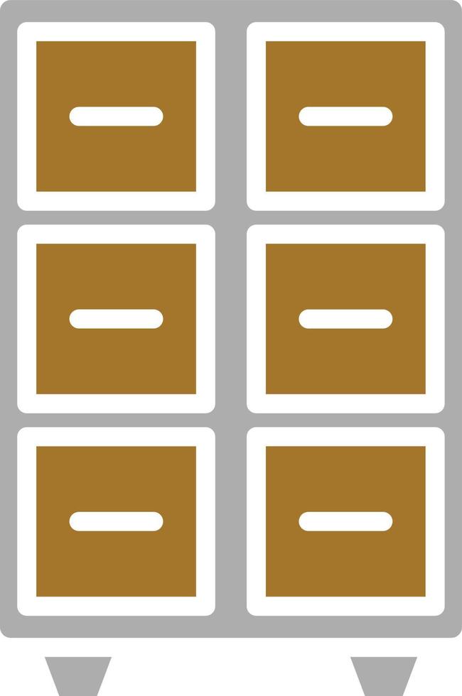 Filing Cabinet Icon Style vector