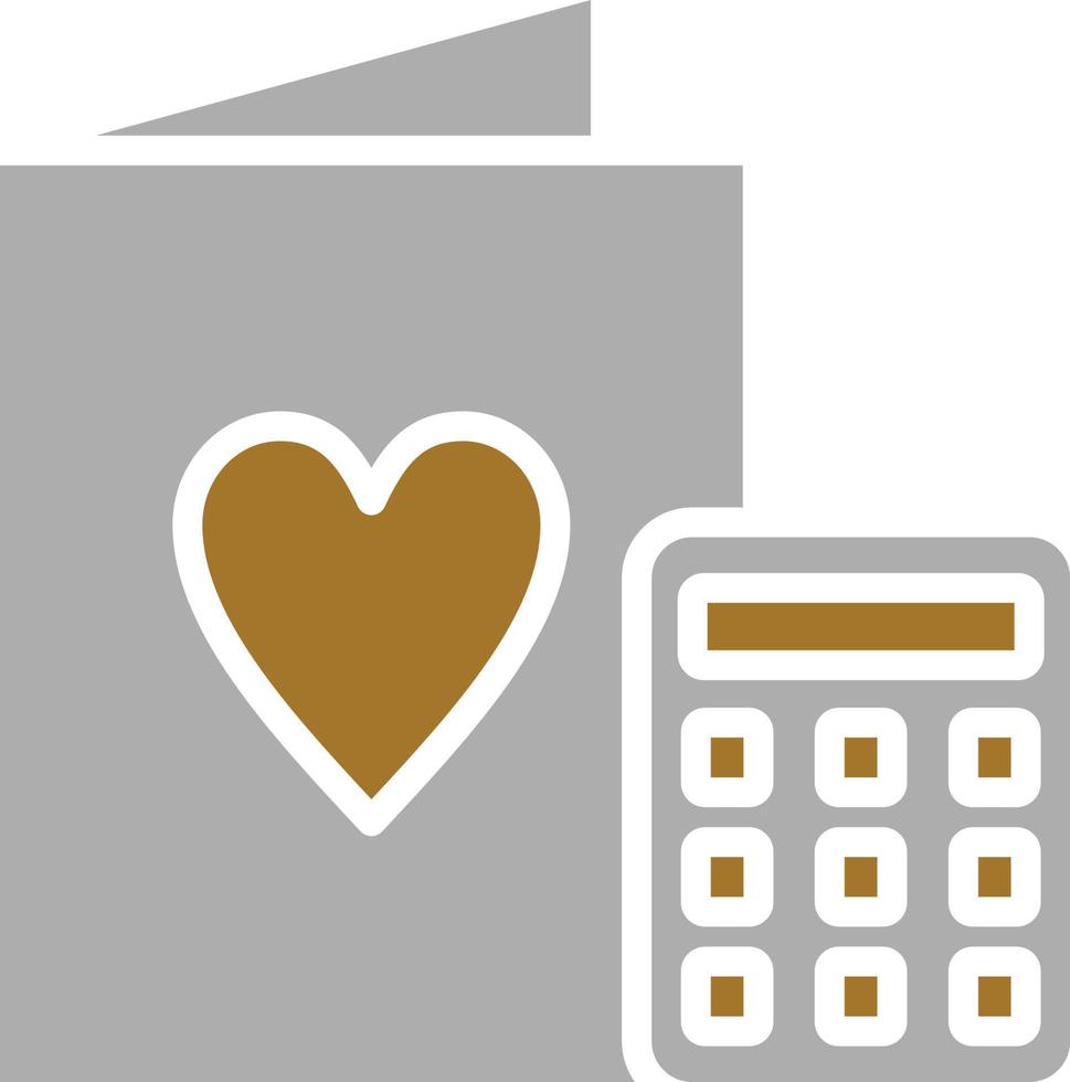 Wedding Cost Icon Style vector
