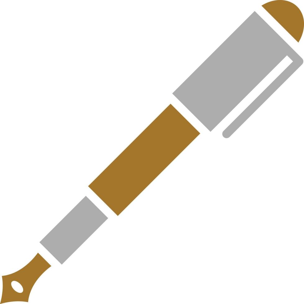 Fountain Pen Icon Style vector