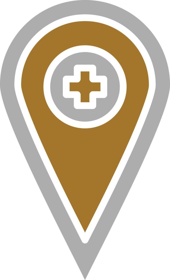 Hospital Location Icon Style vector