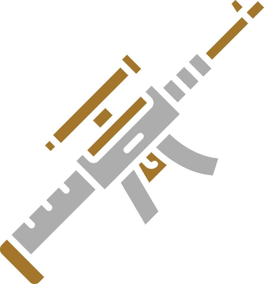 estilo de icono de rifle de francotirador vector