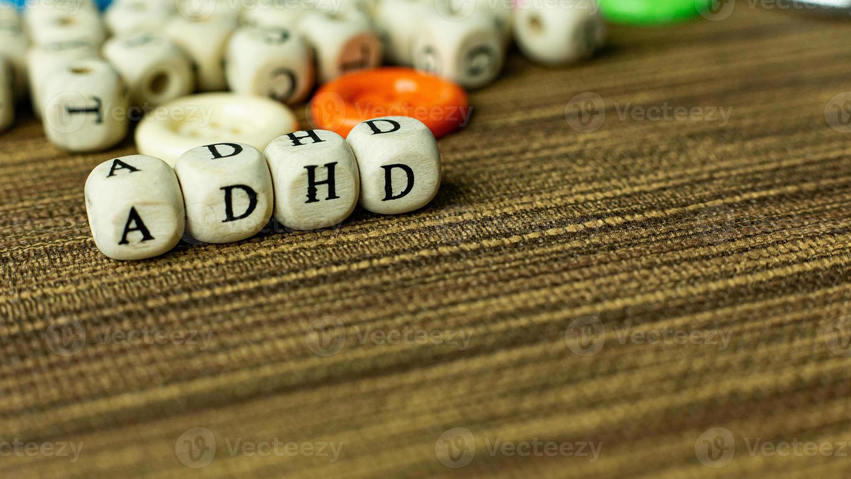 ADHD  for Mental Health Awareness concept. photo