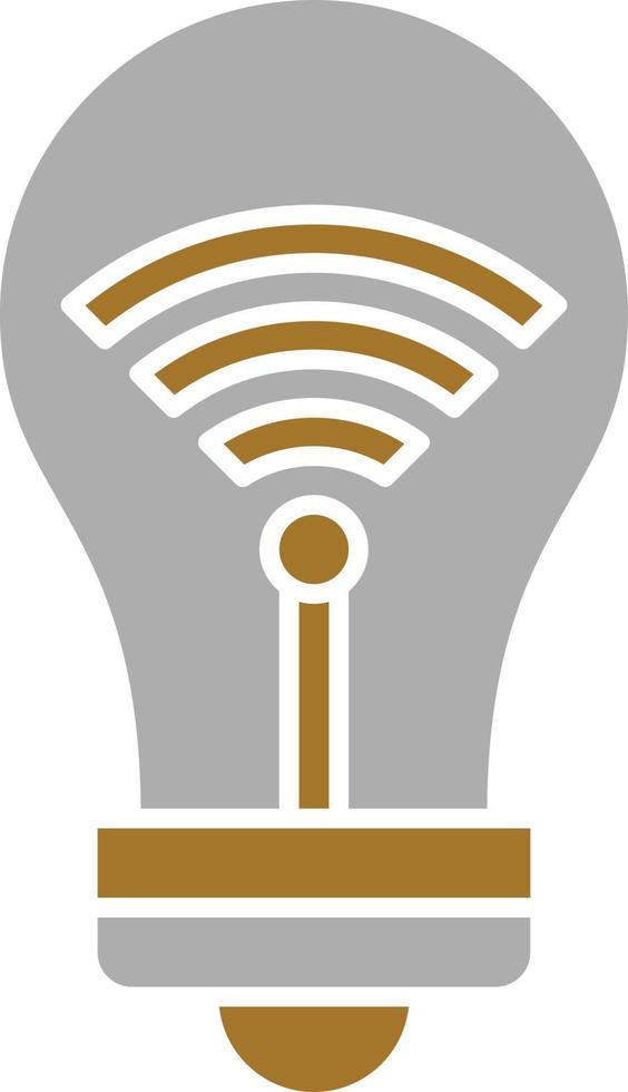 Smart Bulb Icon Style vector