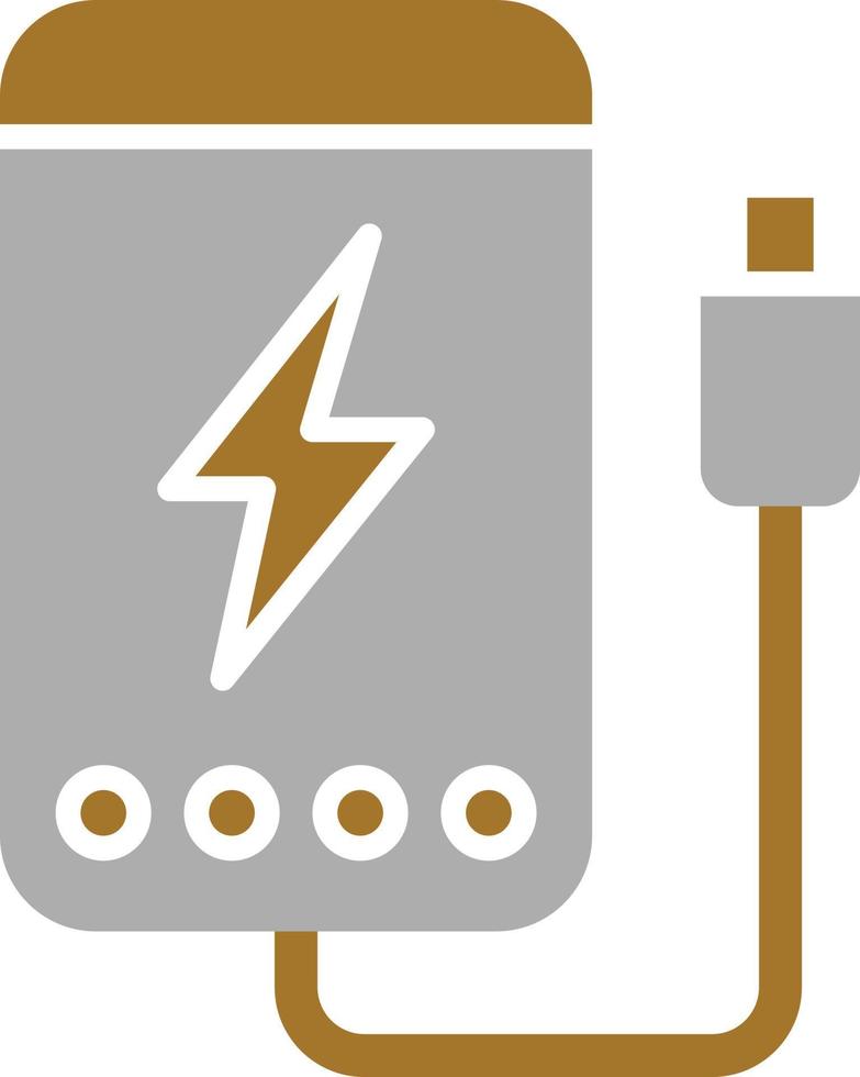 Power Bank Icon Style vector