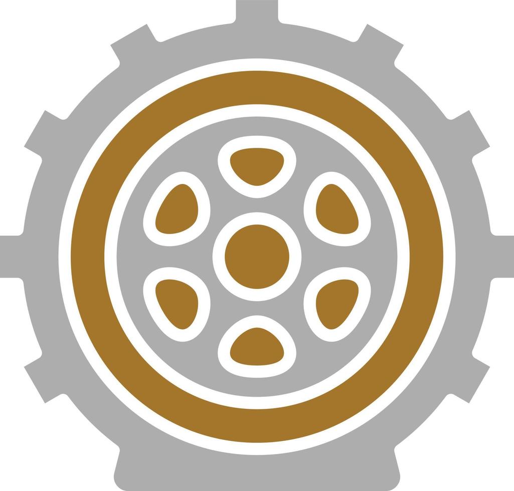 Flat Tire Icon Style vector