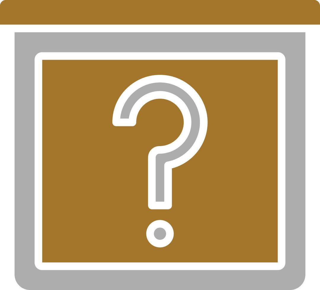 Mystery Item Icon Style vector