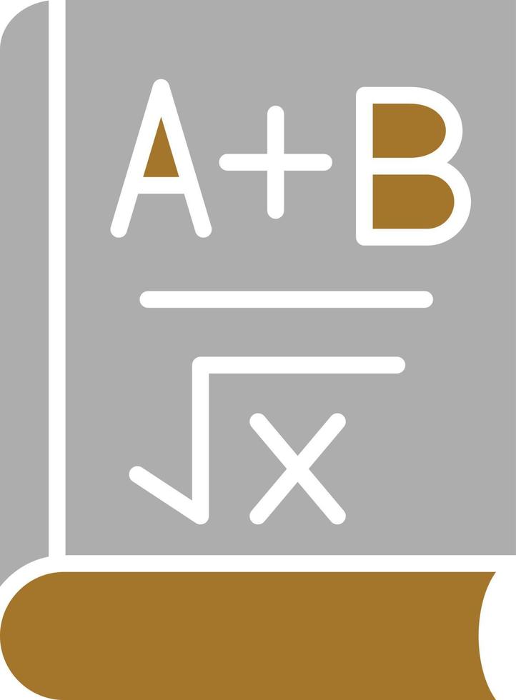 Algebra Book Icon Style vector