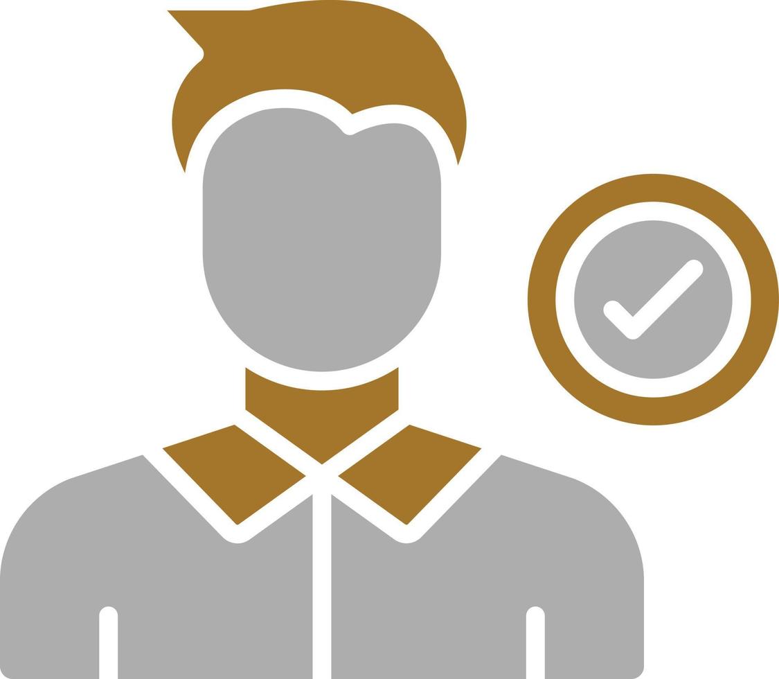 Candidate Male Icon Style vector