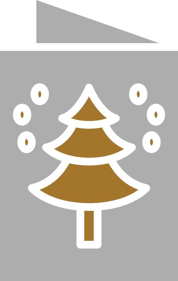 estilo de icono de tarjeta de navidad vector