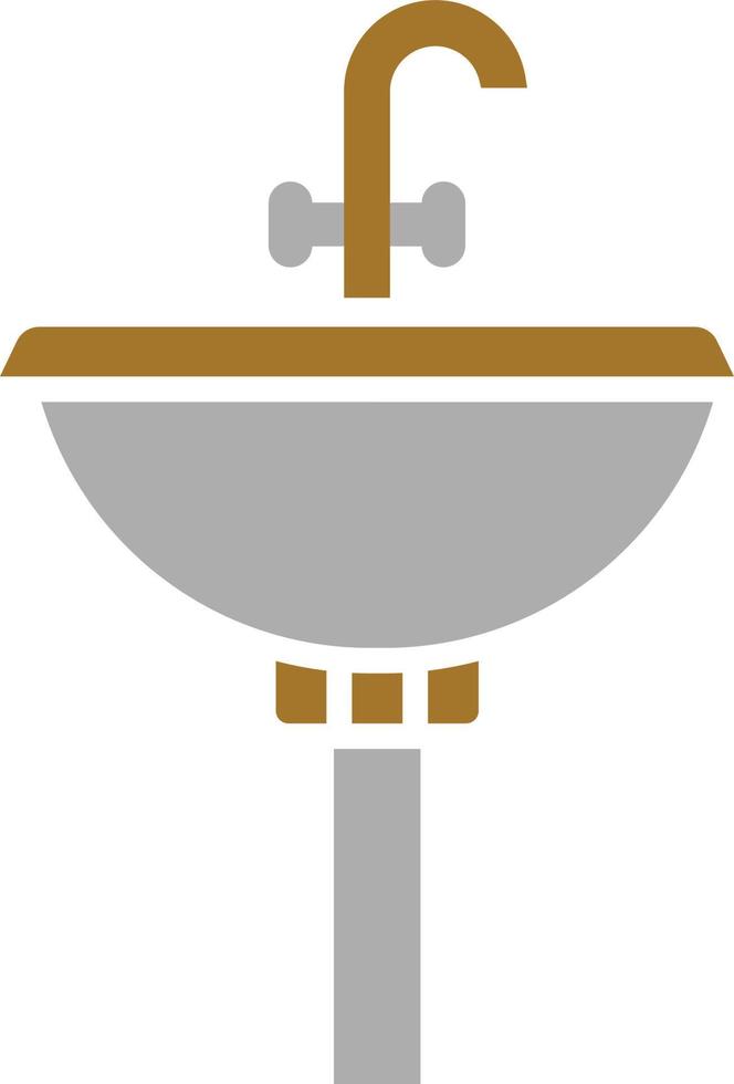 Hair Wash Sink Icon Style vector