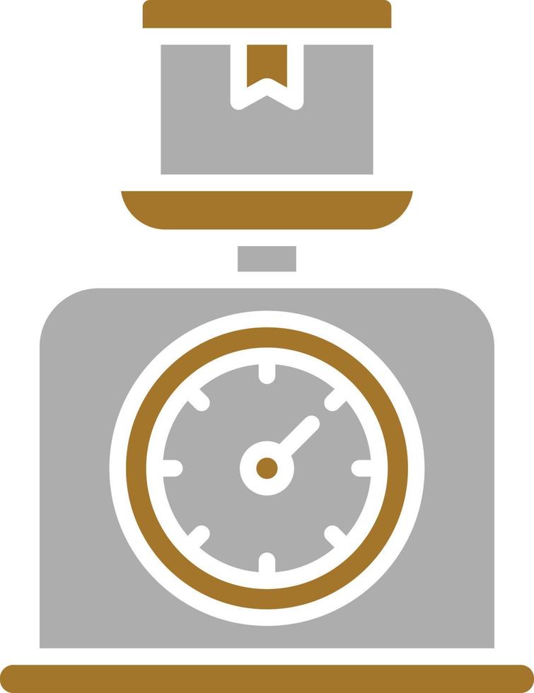 Package Scale Icon Style vector