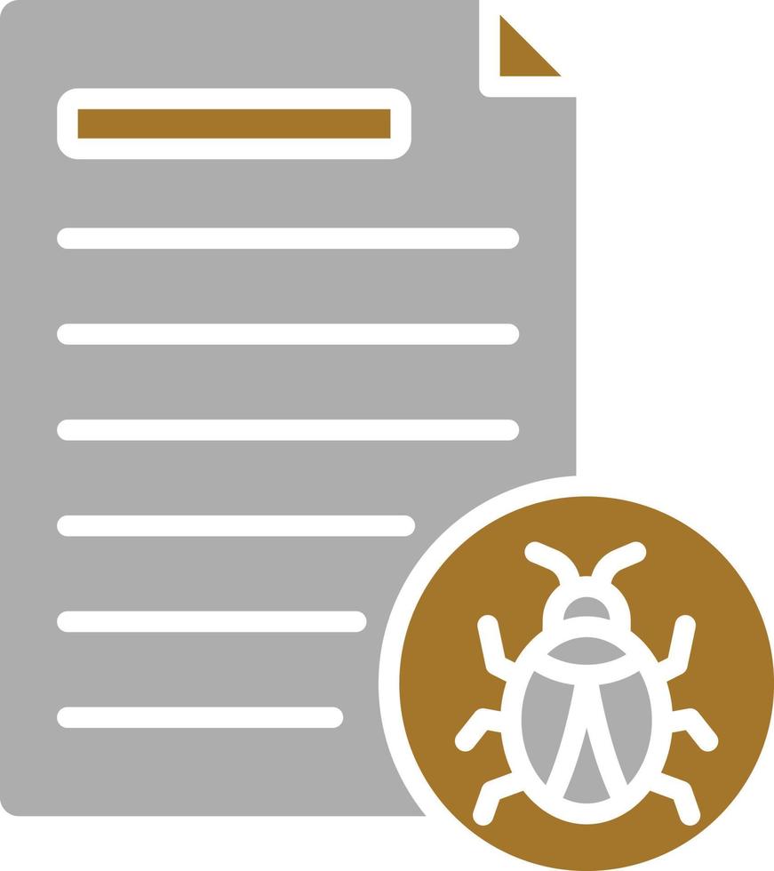 Infected File Icon Style vector