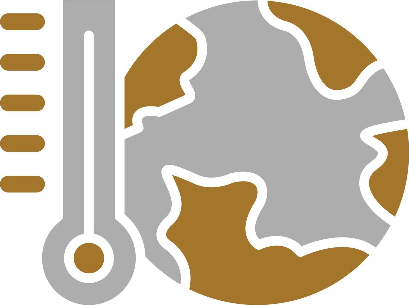 Global Warming Icon Style vector